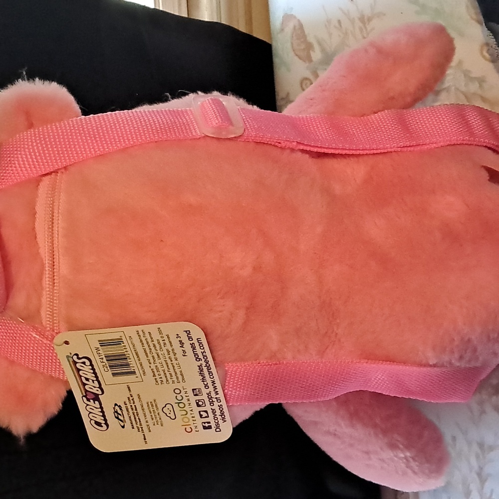 Care Bears Pink Plush Backpack - Picture 3 of 4